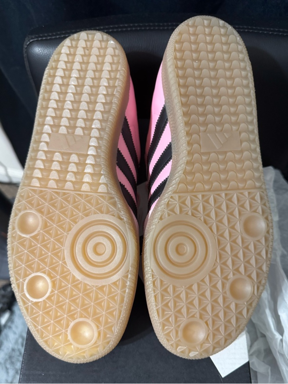 adidas Pink and Black Samba-style Men’s Sneakers - Picture 3 of 6
